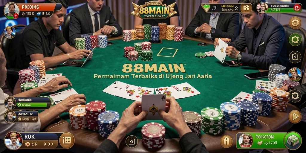 Tampilan gameplay Poker yang menarik di 88MAIN.