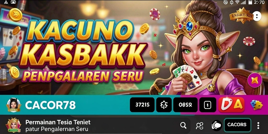 Tampilan gameplay seru dari CACOR78 yang menggugah selera pemain Kasino.