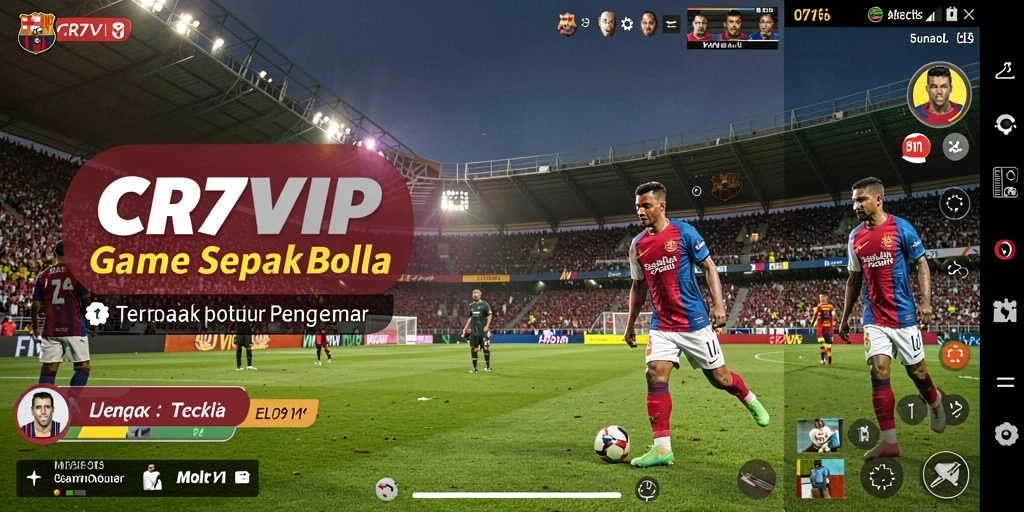 Tampilan utama gameplay CR7VIP yang mendebarkan.