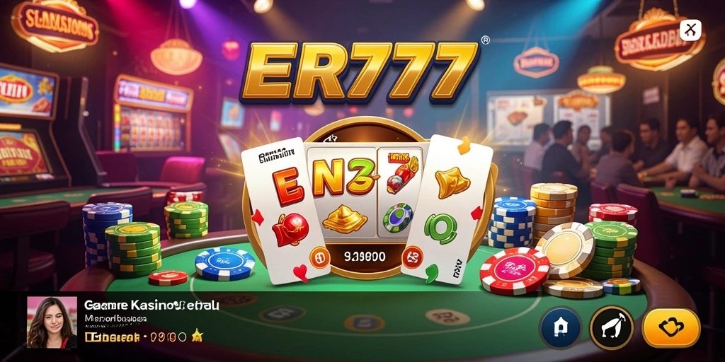 Tampilan menarik dari gameplay kasino di ER777 yang penuh warna.