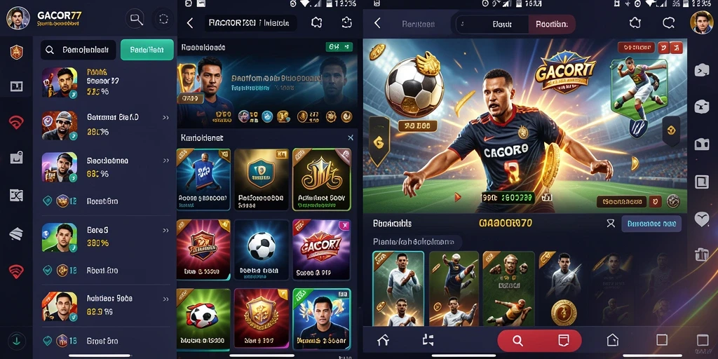 Screenshot utama GACOR77 menampilkan tampilan taruhan olahraga yang menarik.