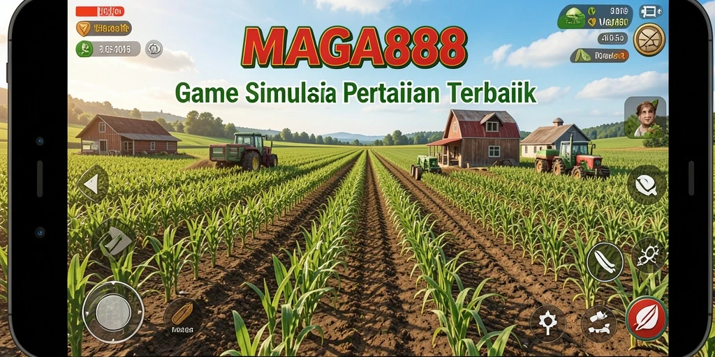 Tampilan gameplay MAGA888 dengan suasana pertanian yang menyegarkan.