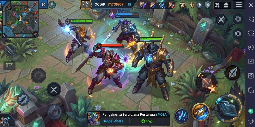 Screenshot gameplay OCE69 memamerkan aksi seru dan strategi tim yang mendebarkan.