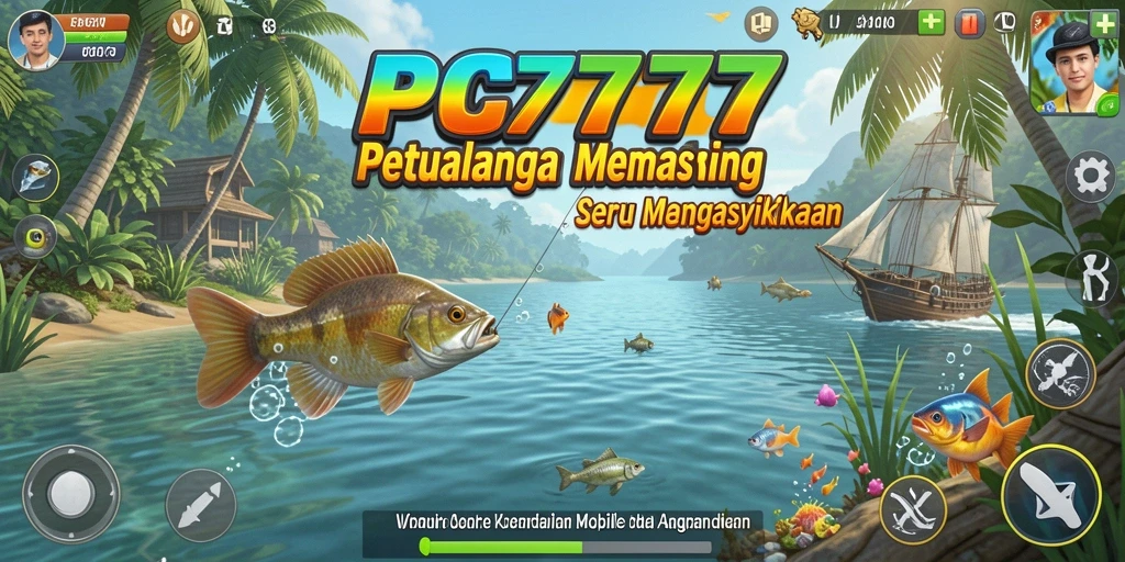 Tampilan gameplay PC777 yang menampilkan serunya pengalaman memancing.