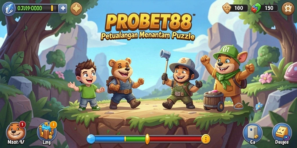 Tangkapan layar utama PROBET88 saat menampilkan gameplay Puzzle yang seru.