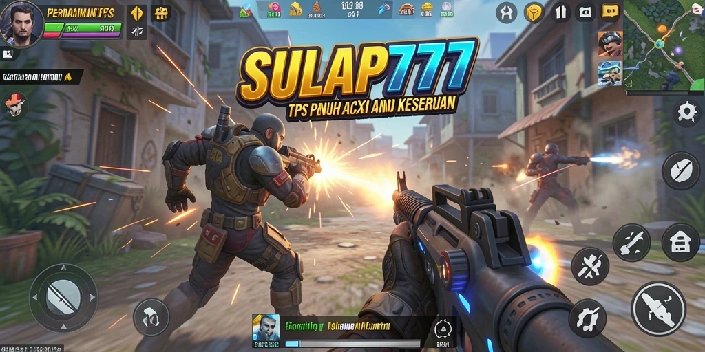 Tampilan gameplay SULAP777 dengan aksi TPS yang mendebarkan.
