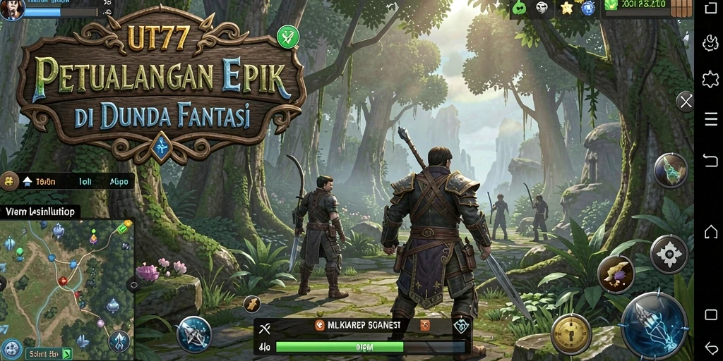 Tangkapan layar gameplay UT77 menampilkan pertempuran seru dan karakter yang dinamis.
