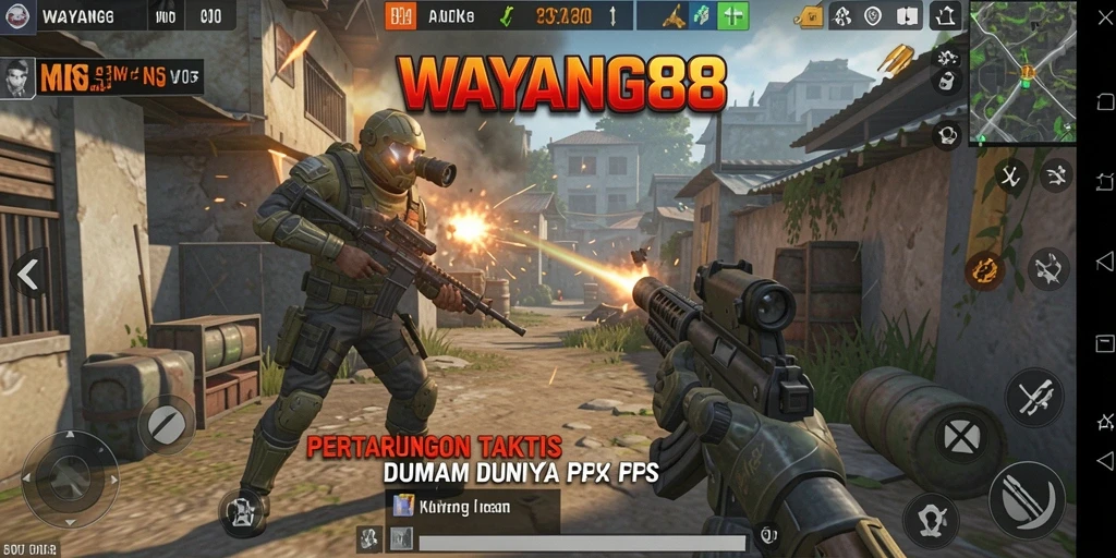 Screenshot menampilkan aksi pertempuran seru dalam <strong>WAYANG88</strong>.